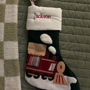 Pottery Barn stocking - name on it is Jackson. Brand new.